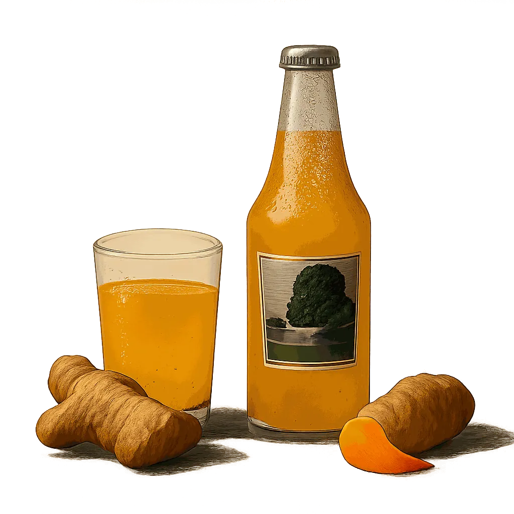 Ginger-turmeric soda